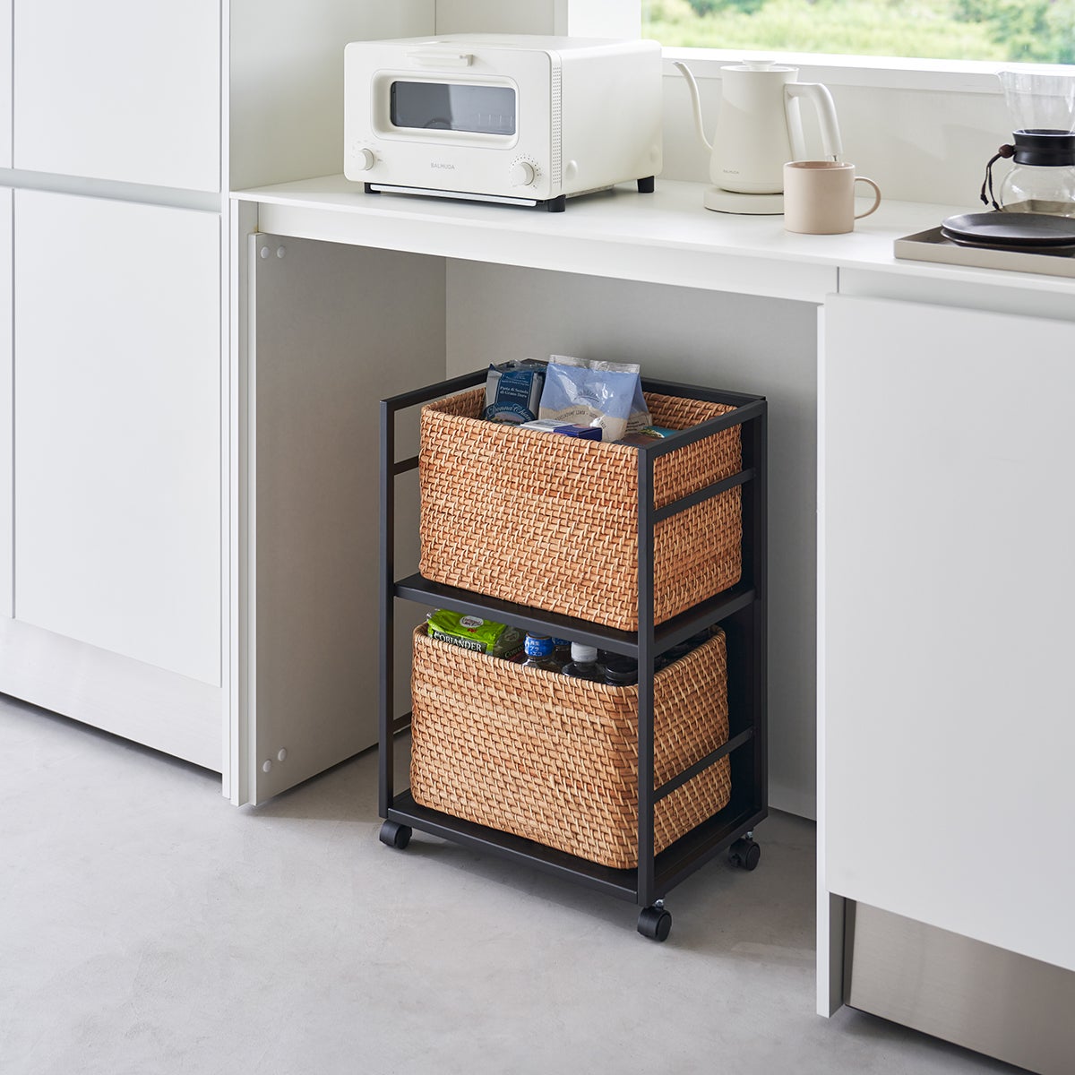 Yamazaki Tower Hidden Storage Wagon | The Container Store